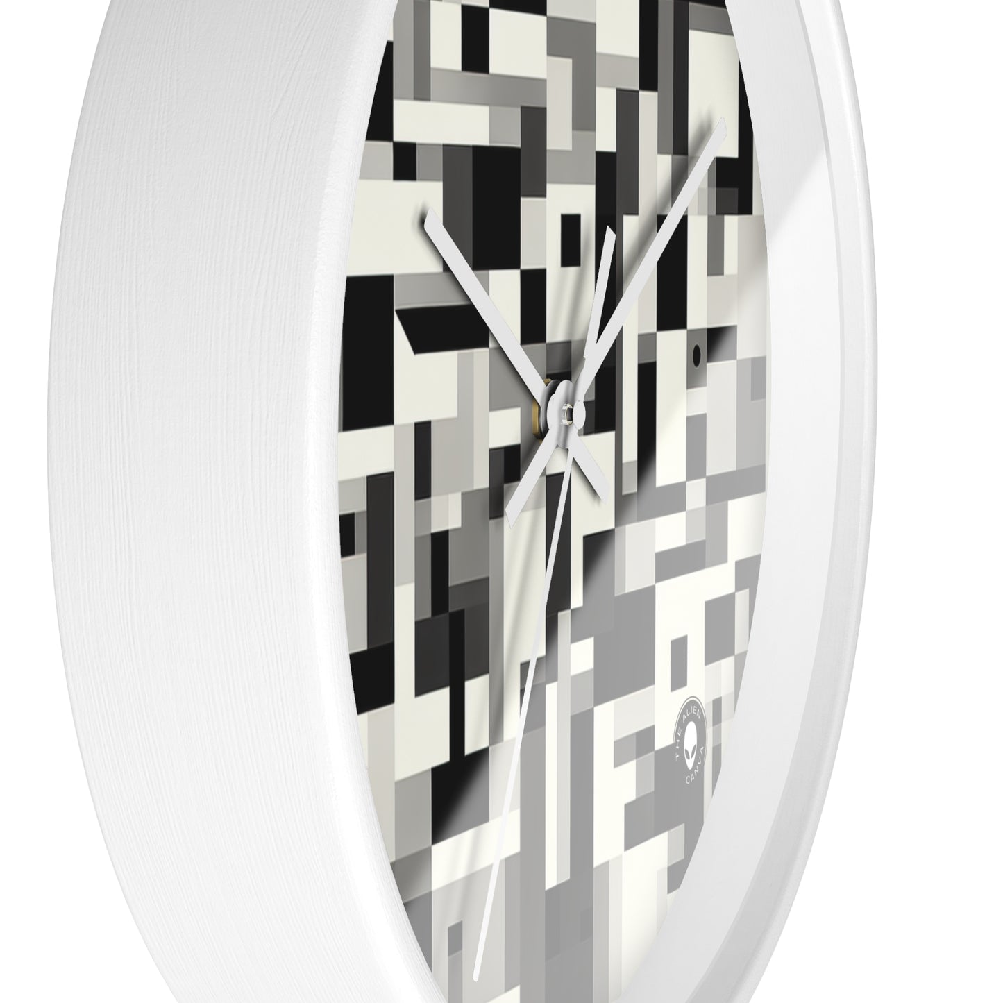 "Cityscape in Analytical Cubism" - The Alien Wall Clock Analytical Cubism