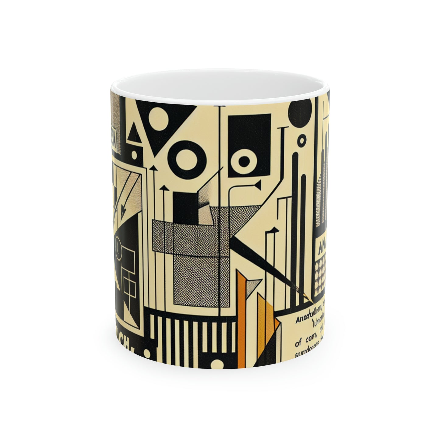 "Dadaist Dreamscape: A Surreal Digital Collage Ensemble" - Taza de cerámica The Alien 11oz Dadaísmo