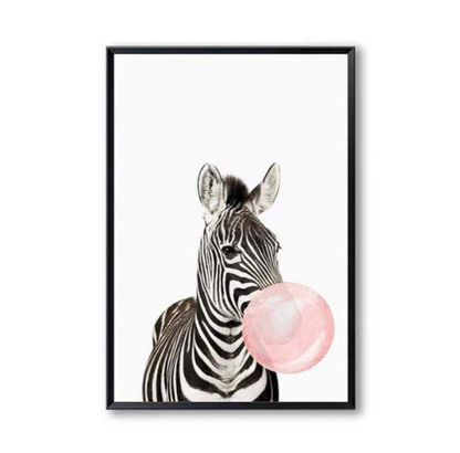 Nordic simplicity Cute koala zebra fawn canvas painting Home decoration frameless painting core Foreign trade explosion