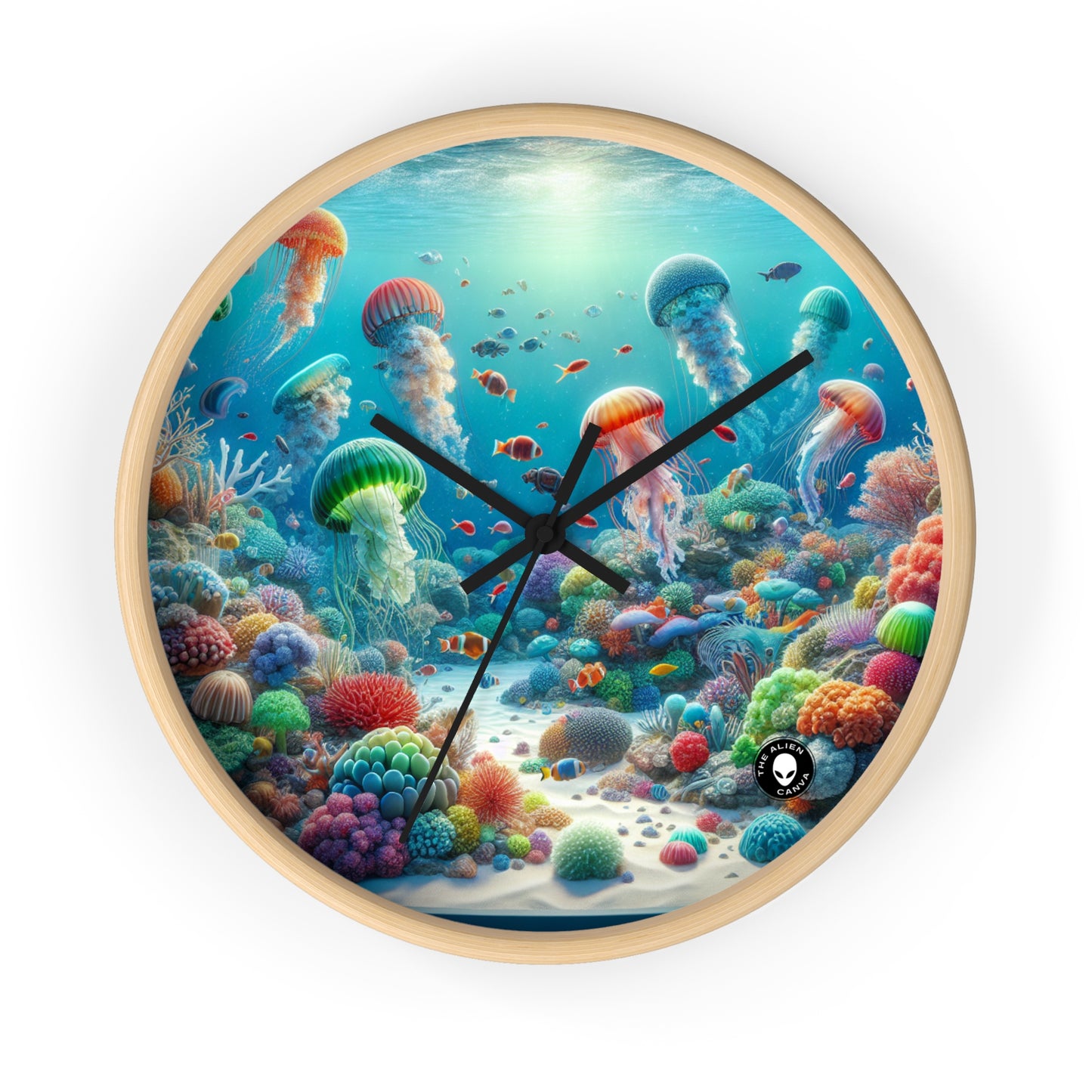 "Jellyfish Fantasy" - L'horloge murale extraterrestre