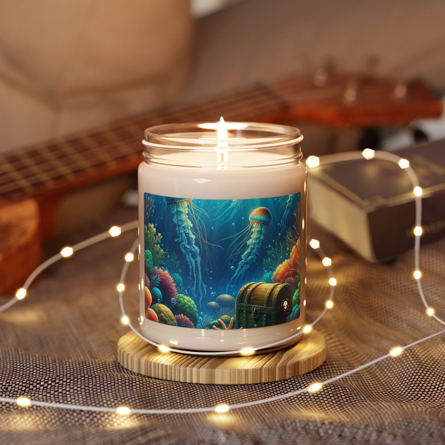 "Beneath the Waves: A Hidden Treasure" - The Alien Scented Soy Candle 9oz