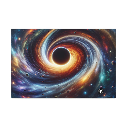 "Galactic Vortex: The Colorful Dance of Stars and Planets" - The Alien Canva