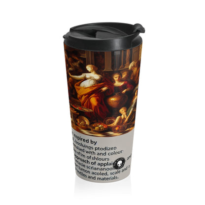 Venetian Reverie: A Contemporary Homage to the Vibrant Elegance of the Venetian School - The Alien Stainless Steel Travel Mug Venetian School