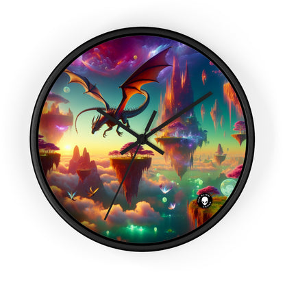 "Dragon's Flight in the Fantastical Realm" - The Alien Wall Clock