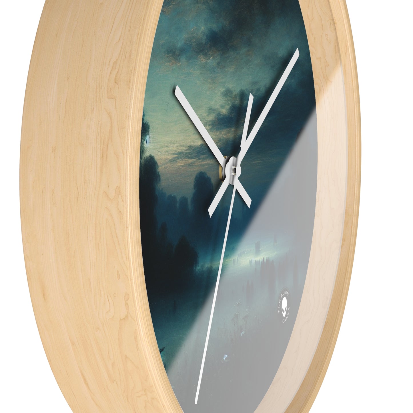 "Misty Twilight: A Tonalism Journey into Silent Serenity" - The Alien Wall Clock Tonalism