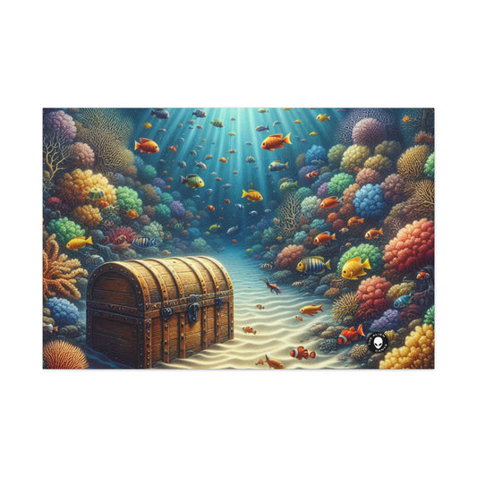 "Beneath the Waves: Treasure in the Coral Reef" - The Alien Canva