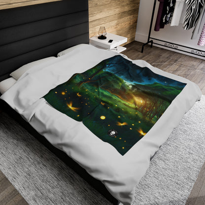 "Firefly Dusk" - The Alien Velveteen Plush Blanket