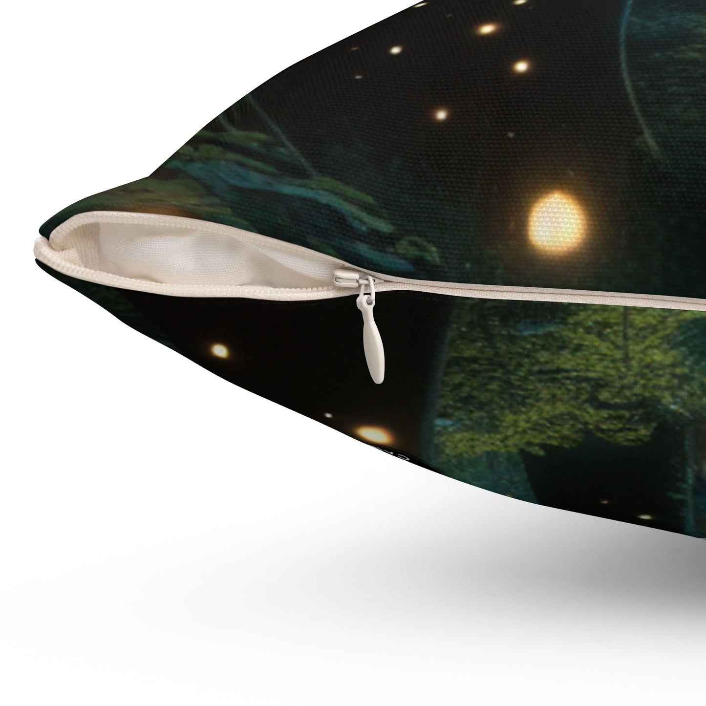 "Enchanted Night"- The Alien Spun Polyester Square Pillow