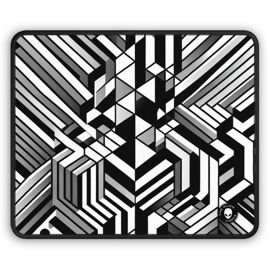 "Percepción en movimiento: una obra maestra de Op Art alucinante" - The Alien Gaming Mouse Pad Op Art