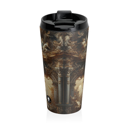 "Baroque Banquet: A Feast of Opulence" - The Alien Stainless Steel Travel Mug Baroque