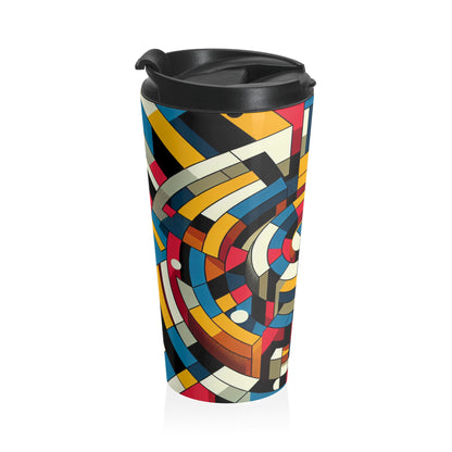 "Digital Revolution: A Constructivist Perspective" - The Alien Stainless Steel Travel Mug Constructivism