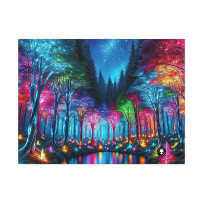 "Crystal Glow: The Enchanted Forest" - The Alien Canva