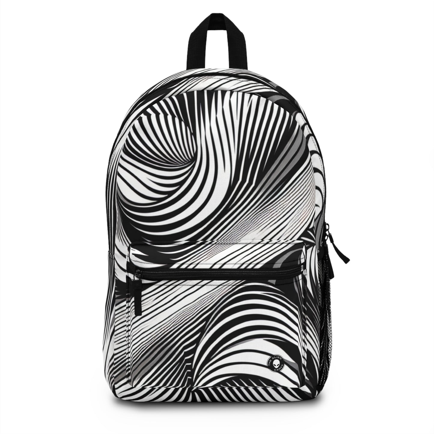 "Motion Embodied: Exploring Dynamic Illusion through Op Art" - The Alien Backpack Op Art