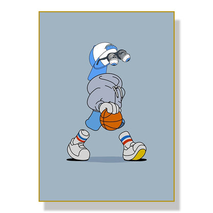 Sports Cartoon Characters Art Poster Home Living Room Canvas Painting