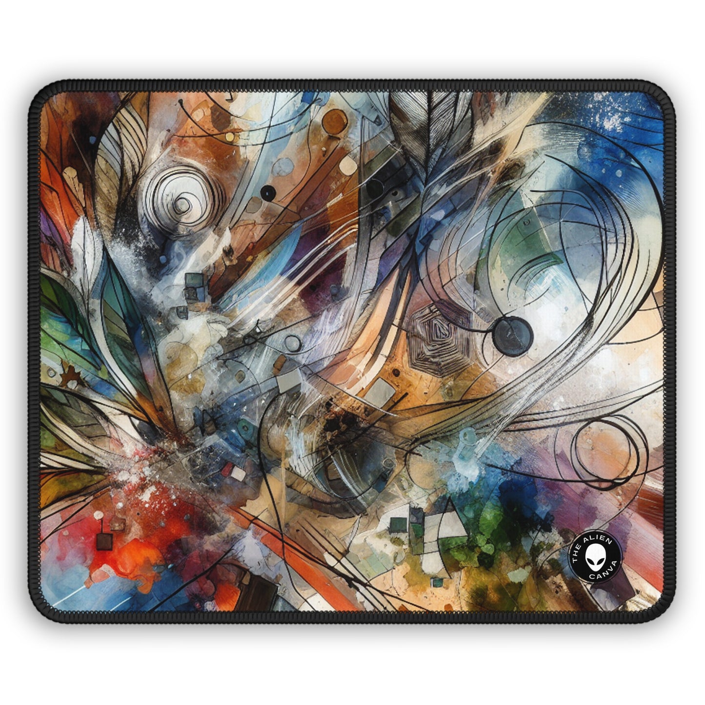 "Viaje emocional abstracto" - The Alien Gaming Mouse Pad Expresionismo abstracto