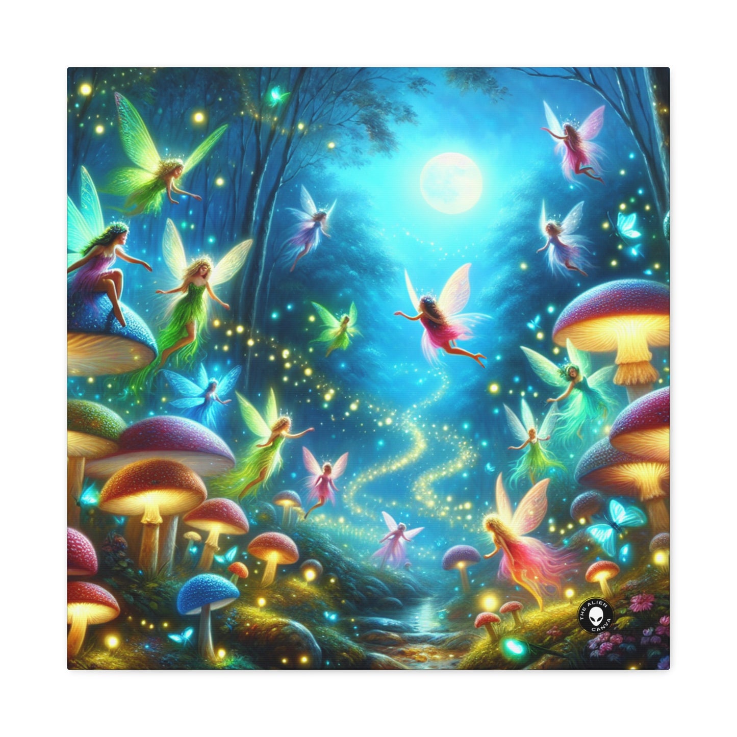 "Fairy Dance in the Glowing Forest" - The Alien Canva