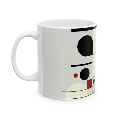 "Dynamic Balance: A Suprematist Exploration" - The Alien Ceramic Mug 11oz Suprematism