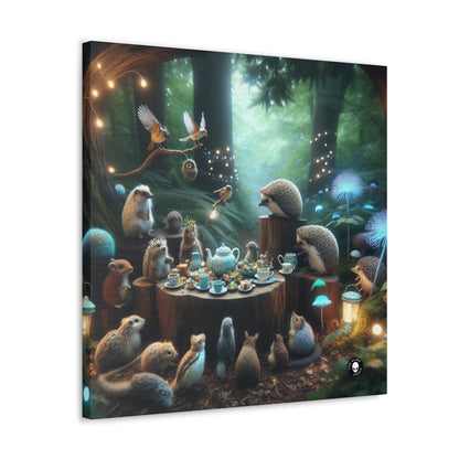 "Enchanted Tea Time: A Magical Forest Gathering" - The Alien Canva