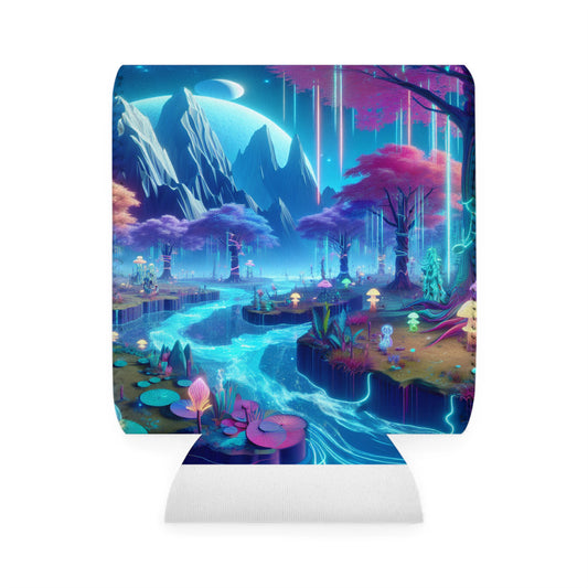 "Dreamscape Odyssey" - The Alien Can Cooler Sleeve Virtual Reality Art