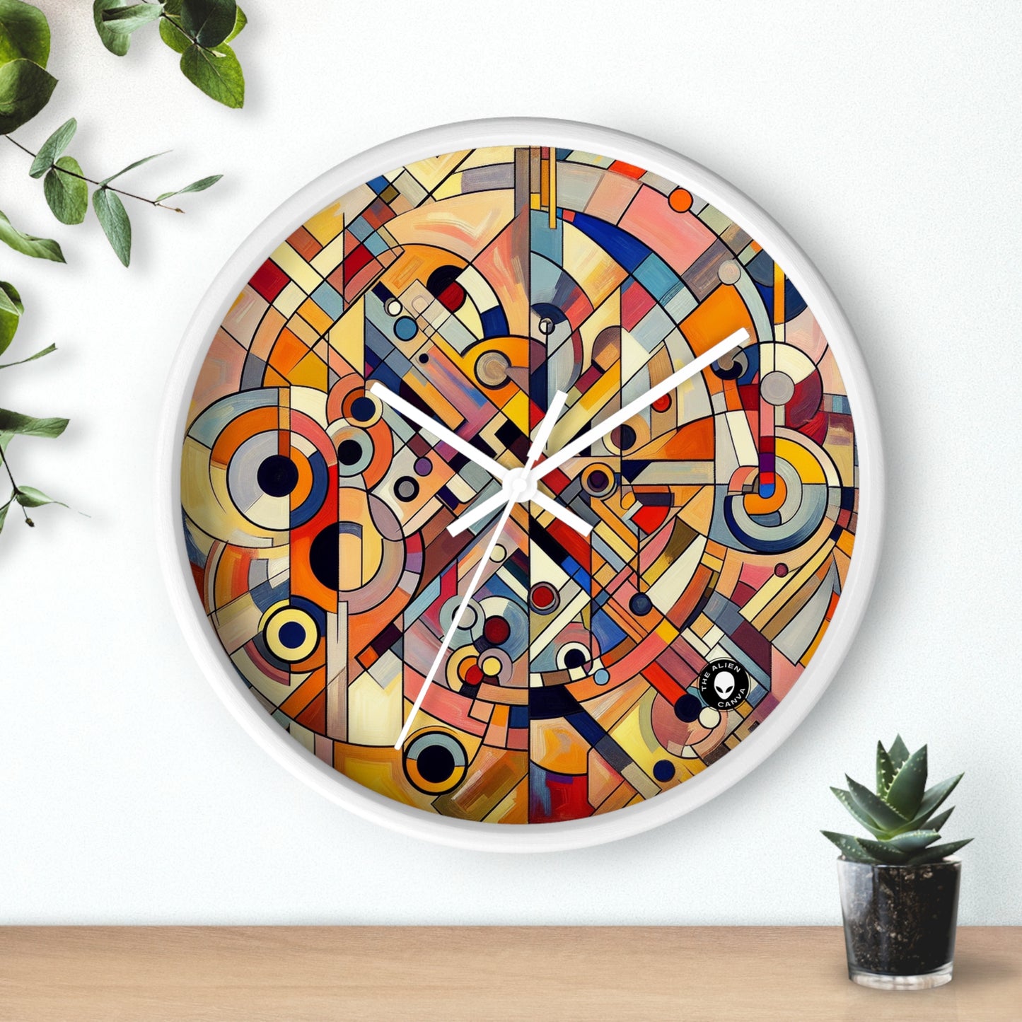 Caos y armonía: una danza visual - El reloj de pared alienígena Arte abstracto