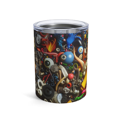 "Surreal Fusion: Crafting a Visual Poem" - The Alien Tumbler 10oz Dadaism