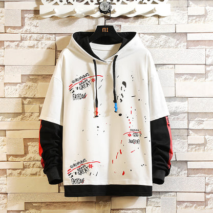 Hoodie printed sweatshirt