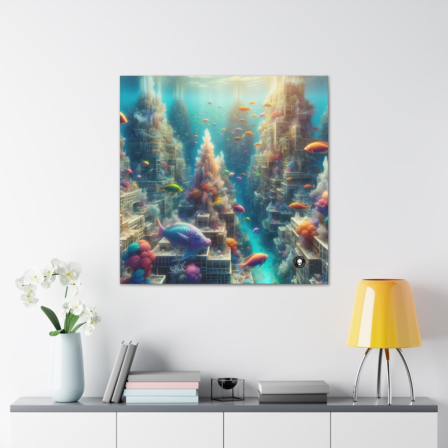 "Coralline City: A Surreal Underwater Wonderland" - The Alien Canva