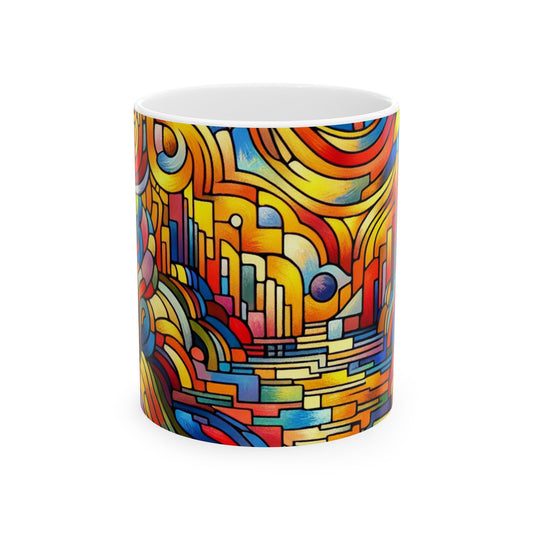 Neon Nightscapes: A Fauvism Cityscape - The Alien Ceramic Mug 11oz Fauvism