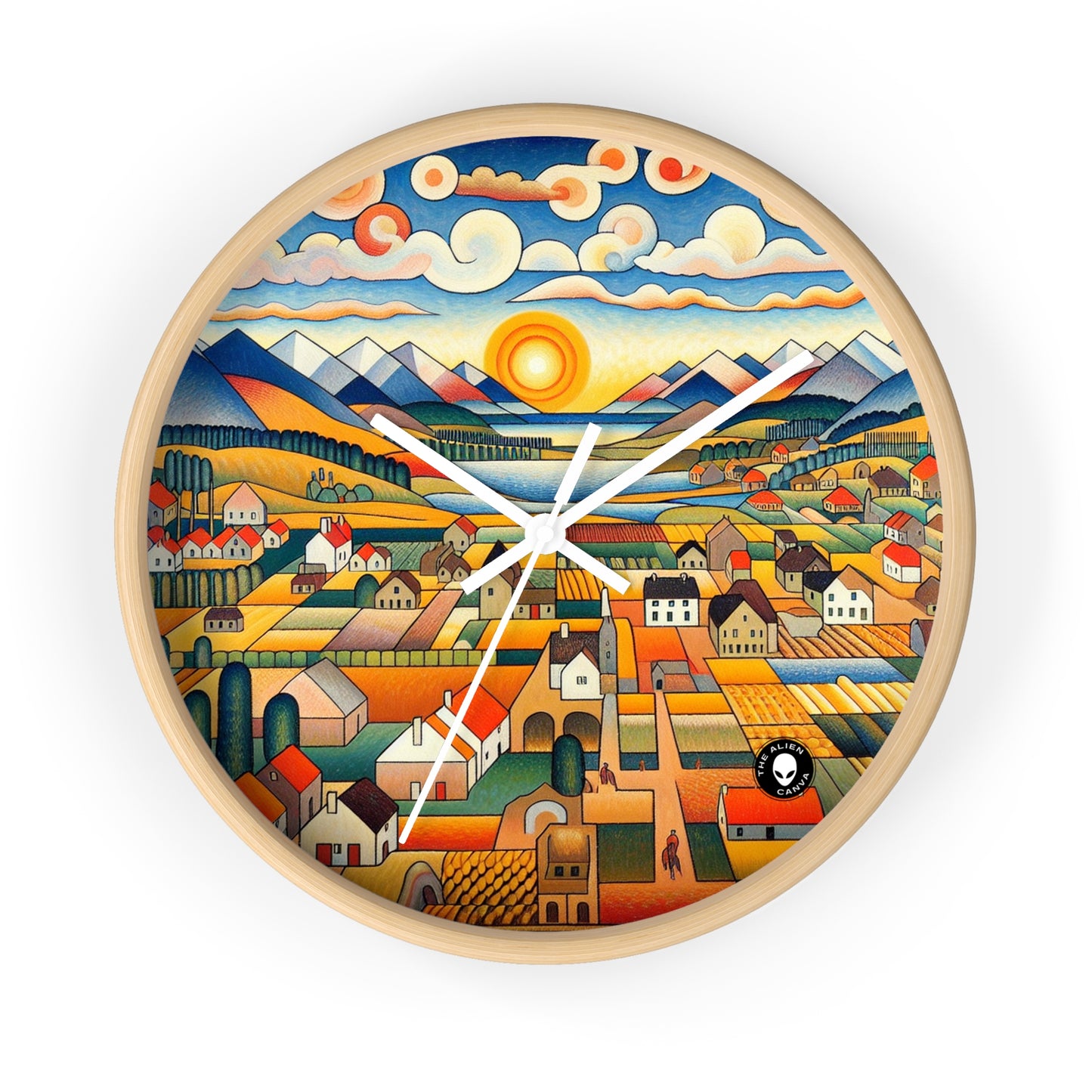 "Primal Paradise: A Vibrant Jungle Celebration" - The Alien Wall Clock Primitivism