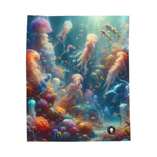 "Enchanted Aquatic Wonderland" - The Alien Velveteen Plush Blanket