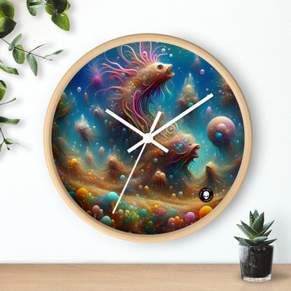 "Enchanting Aquatic Dreamscape" - The Alien Wall Clock