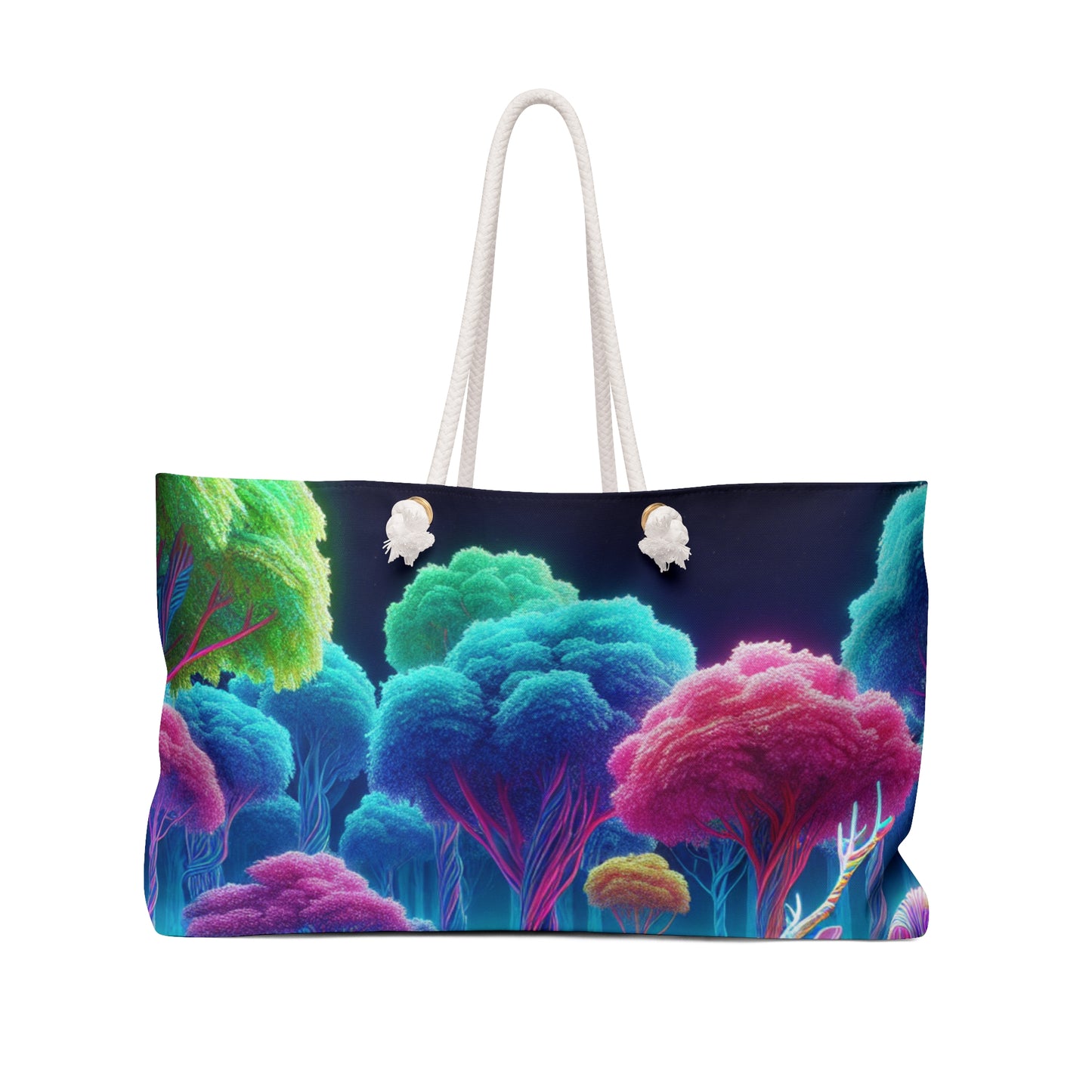 "Glowing Enchantment: Neon Forest" - The Alien Weekender Bag