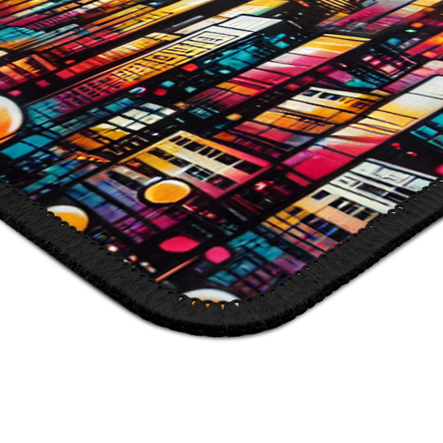 "Cityscape Sunrise" - The Alien Gaming Mouse Pad Street Art / Graffiti Style