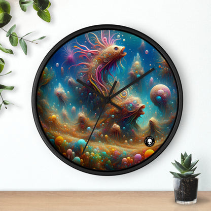 "Enchanting Aquatic Dreamscape" - The Alien Wall Clock