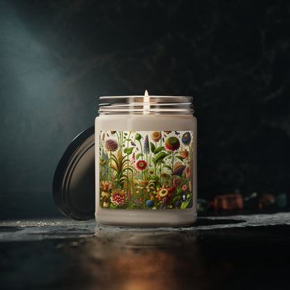 "Enchanted Garden: A Whimsical Scene" - The Alien Scented Soy Candle 9oz