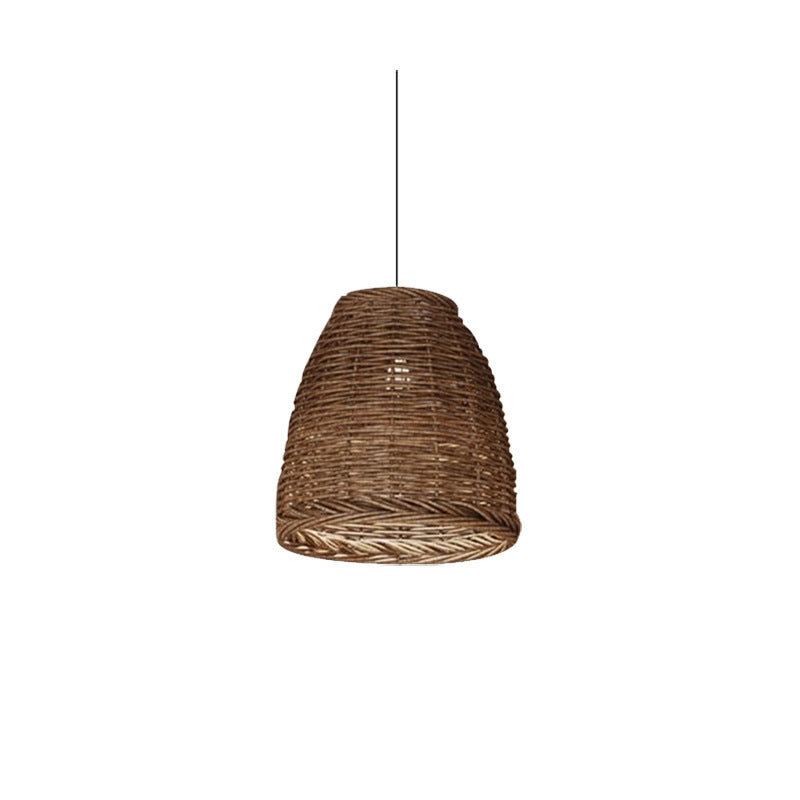 Retro Idyllic Zen Rattan-weaved Ceiling Lamp