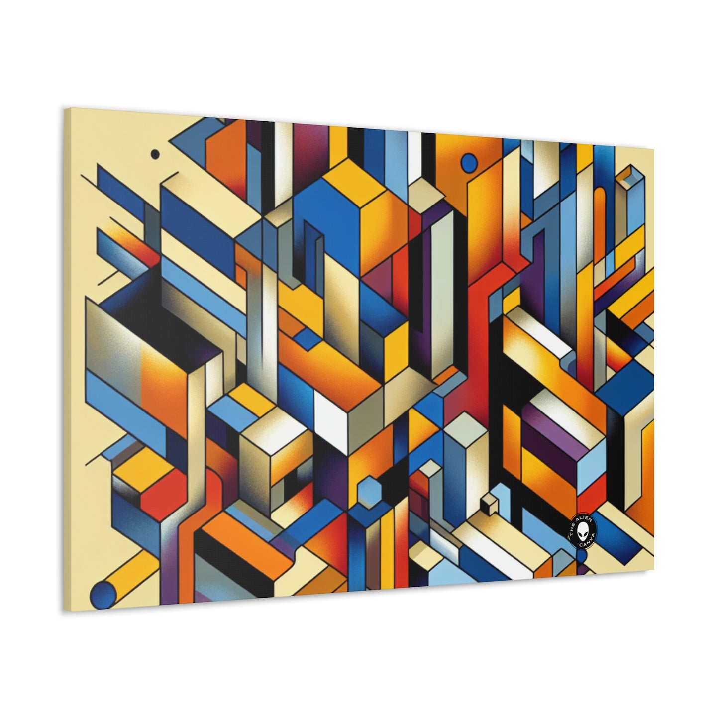 "Metropolis Pulse" - El cubofuturismo Alien Canva