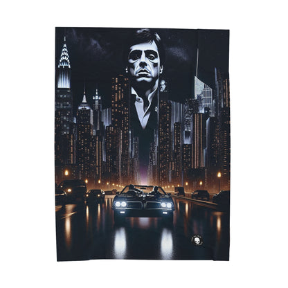 "The World is Mine: A City Drive" - The Alien Velveteen Plush Blanket