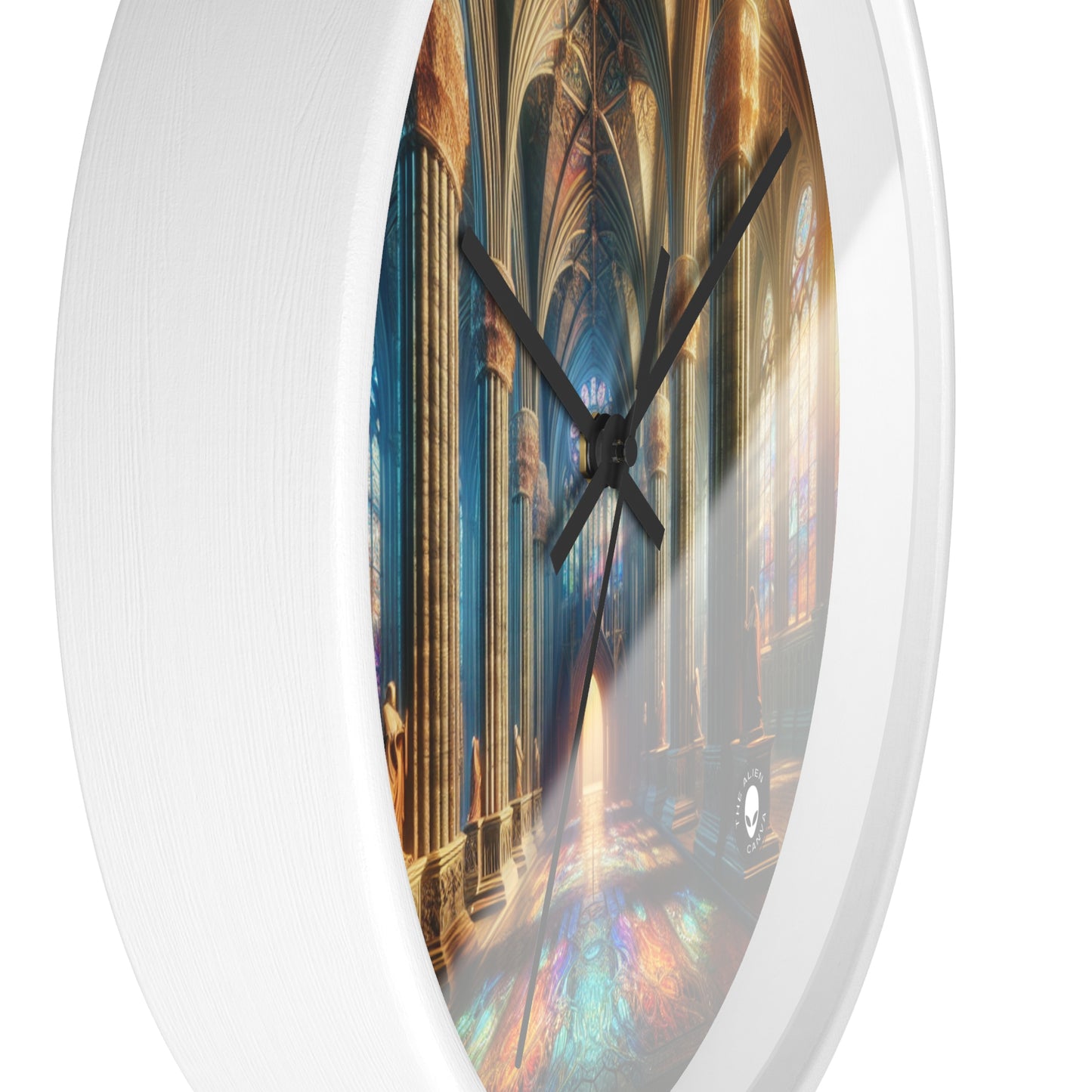 Shadows of the Gothic Cathedral - The Alien Wall Clock Gothic Art