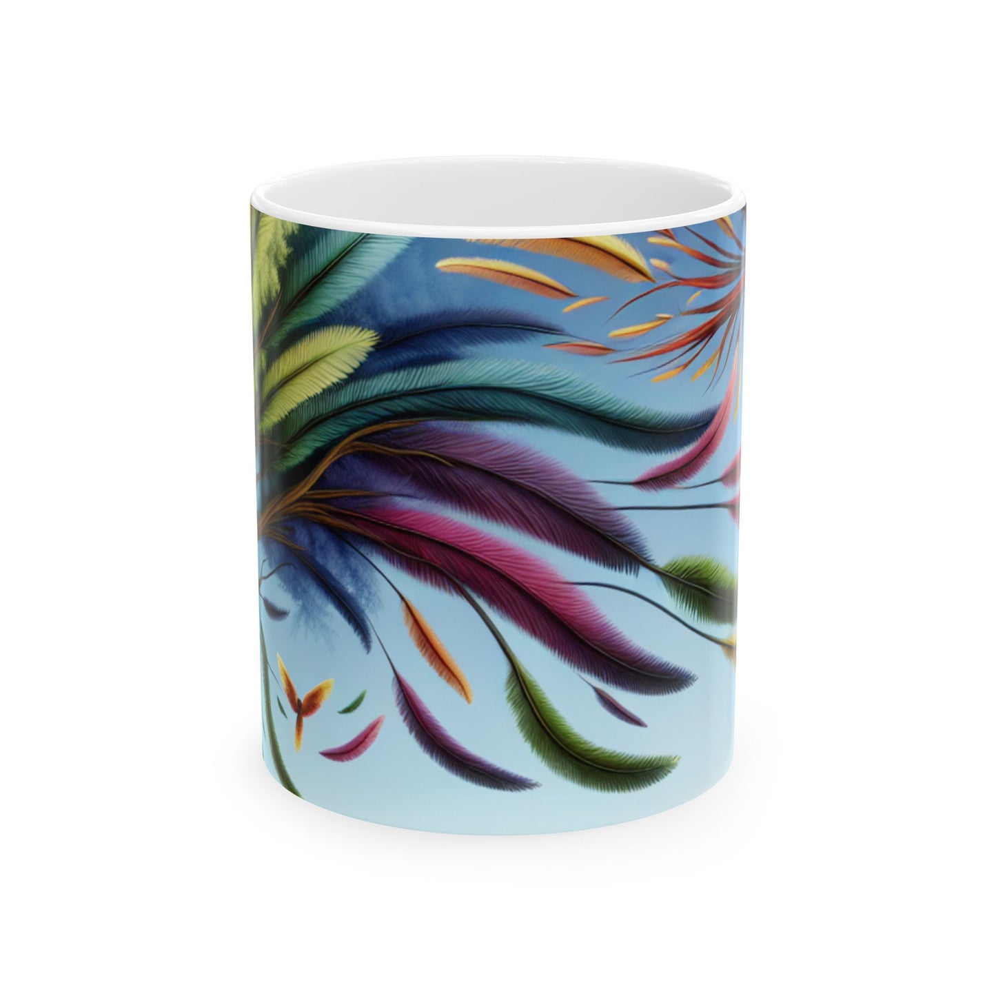 "Flora y fauna fantásticas: un mundo de cambios extravagantes" - Taza de cerámica The Alien de 11 oz