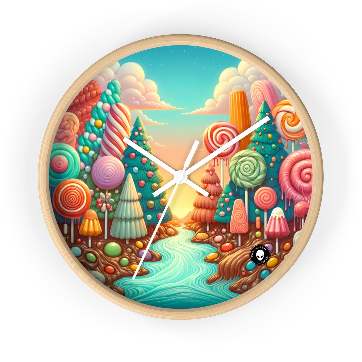 "Sugar Rush Forest" - L'horloge murale extraterrestre