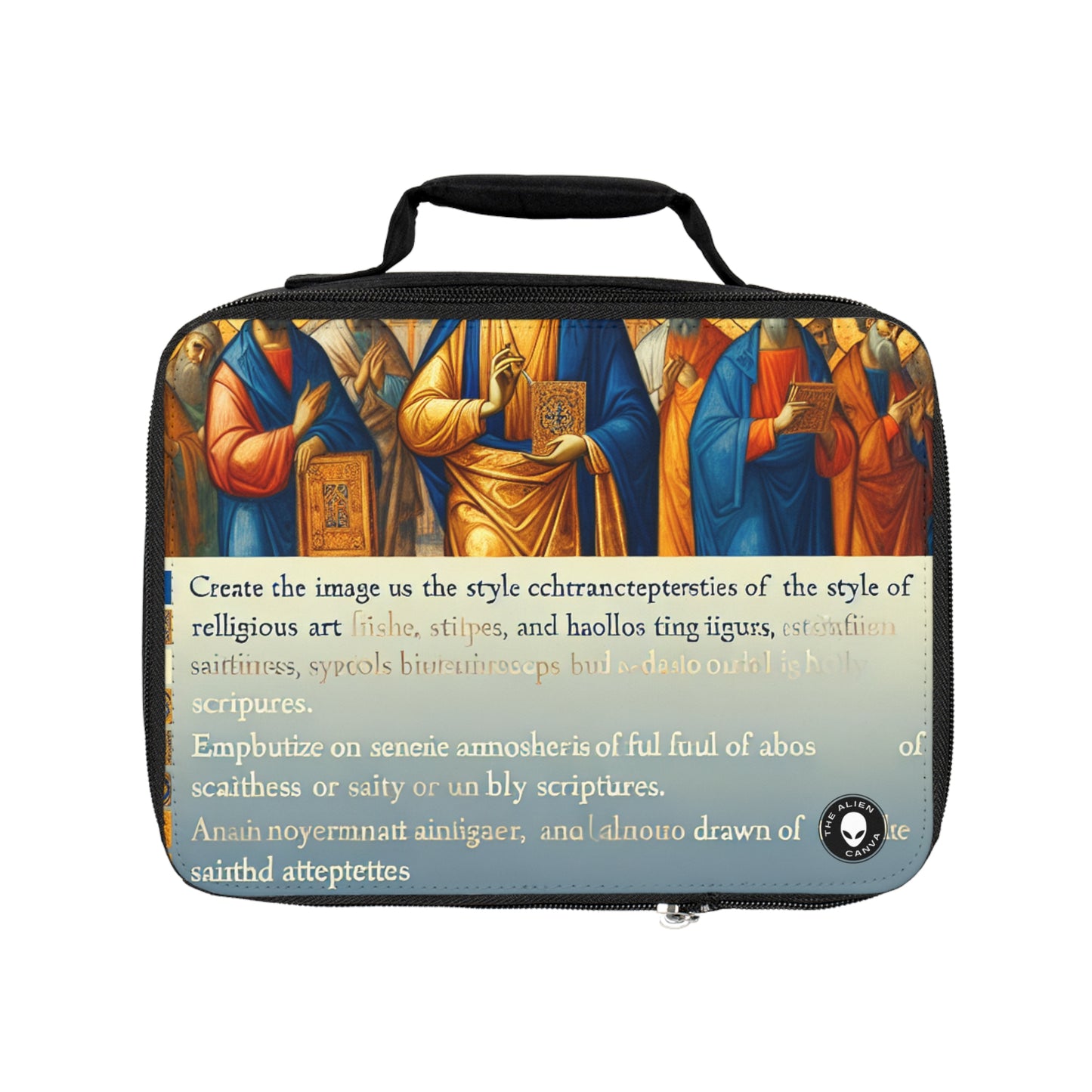 "Forged in Faith: The Journey from Despair to Hope"- The Alien Lunch Bag Religious Art