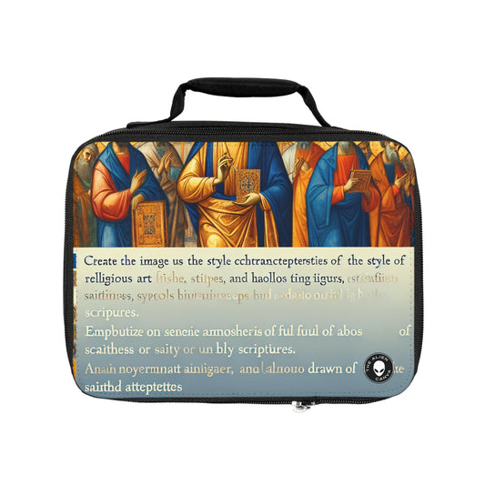 "Forged in Faith: The Journey from Despair to Hope"- The Alien Lunch Bag Religious Art