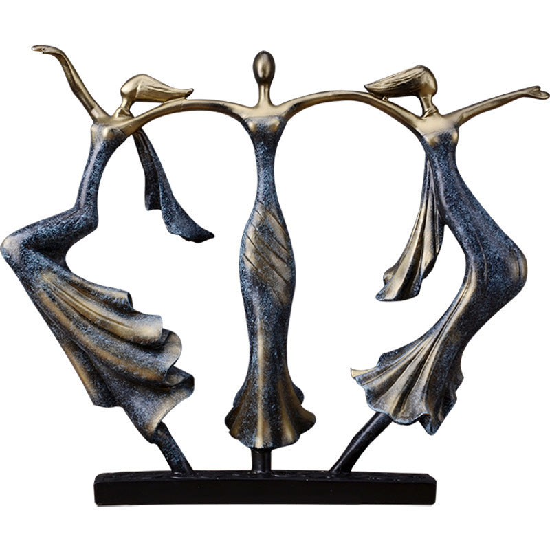 New Elegant Creative Abstract Dancing Girl Ornament