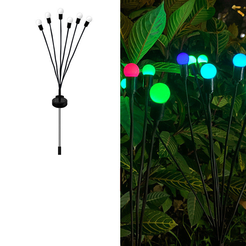 Simulation luciole lumière solaire décoration de jardin extérieur pelouse paysage lampe décor de noël lumières LED solaires lumières de jardin en plein air