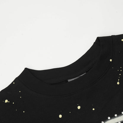 Printed Starry Sky Short-sleeved T-shirt For Men