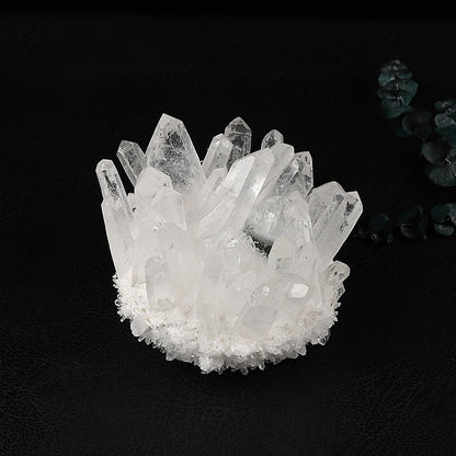 White Crystal Cluster Ornaments Home Office Home