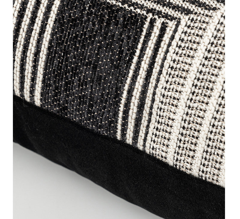 Simple And Luxurious Black Grey Abstract Cushion