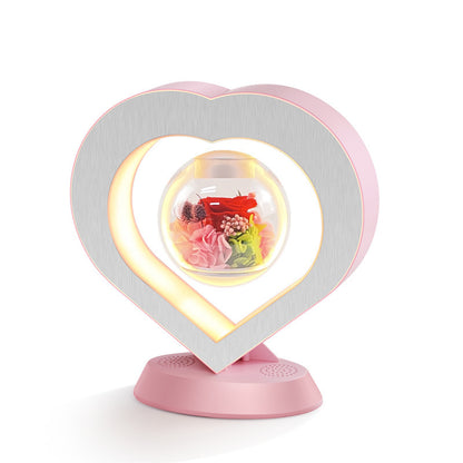 Valentines Day Gift Heart Floating Table LED Night Light Magnetic Levitation Creatives Lamp Desk Lamp Home Decor