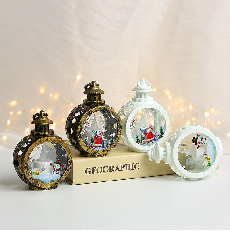 New Arrival Vintage Candle Lantern LED Candle Lantern Decorative Lights Battery Operated Christmas Lantern Decor